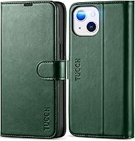 Vista 15 de TUCCH Funda Tipo Billetera para iPhone 13 (6.1") 2021, con Bloqueo RFID, con Soporte para 3 Tarjetas, de Piel Sintética, Tipo Folio