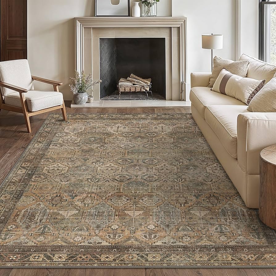 Amazon.com: Bavni Washable Rug 9x12 Area Rug for Living Room