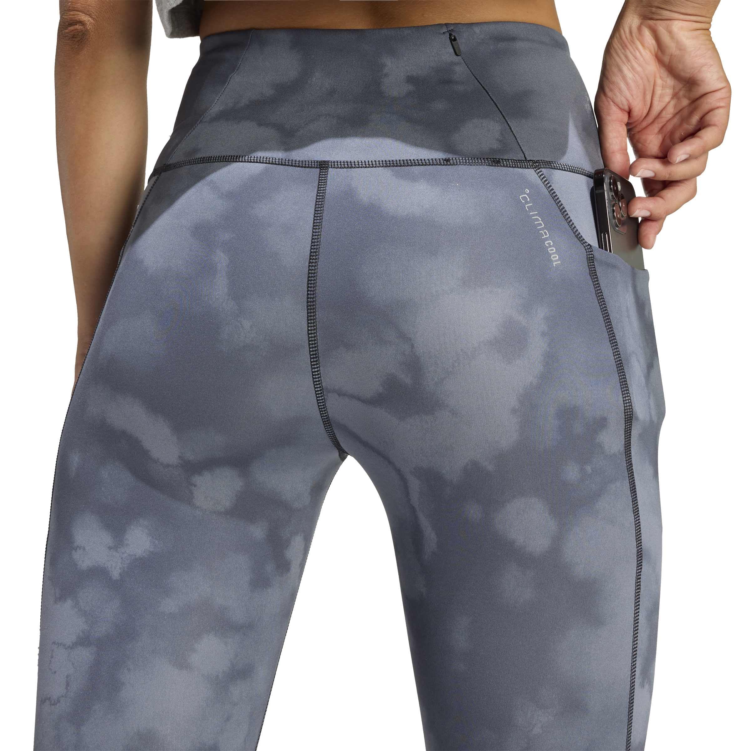 adidas dames ADI365 Climacool AOP Running 7/8 Leggings, black, XL