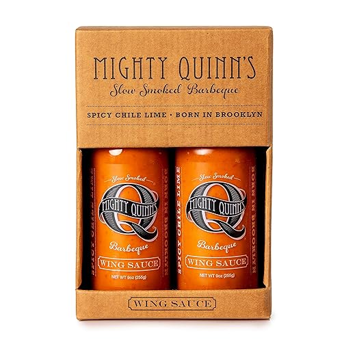 Mighty Quinn's Wing Sauce Salsa picante de alitas de pollo, sin gluten, ingredientes totalmente naturales, sin jarabe de maíz alto en fructosa,
