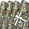 5 Sheets War Wrapping Paper 70cm x 50cm Kraft Gift Wrapping Paper For Kids Birthdays Party Decoration Party Favors Supply DIY Crafts Gift