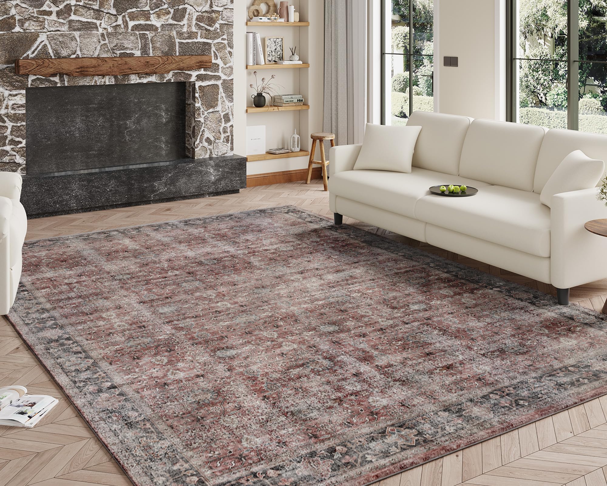 Amazon.com: Welzona Area Rug, Washable Rugs 2x3, Soft Low-Pile Boho Rug ...