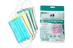 TCP Global Salon World Kids Face Masks for 2 and 3 Year Olds