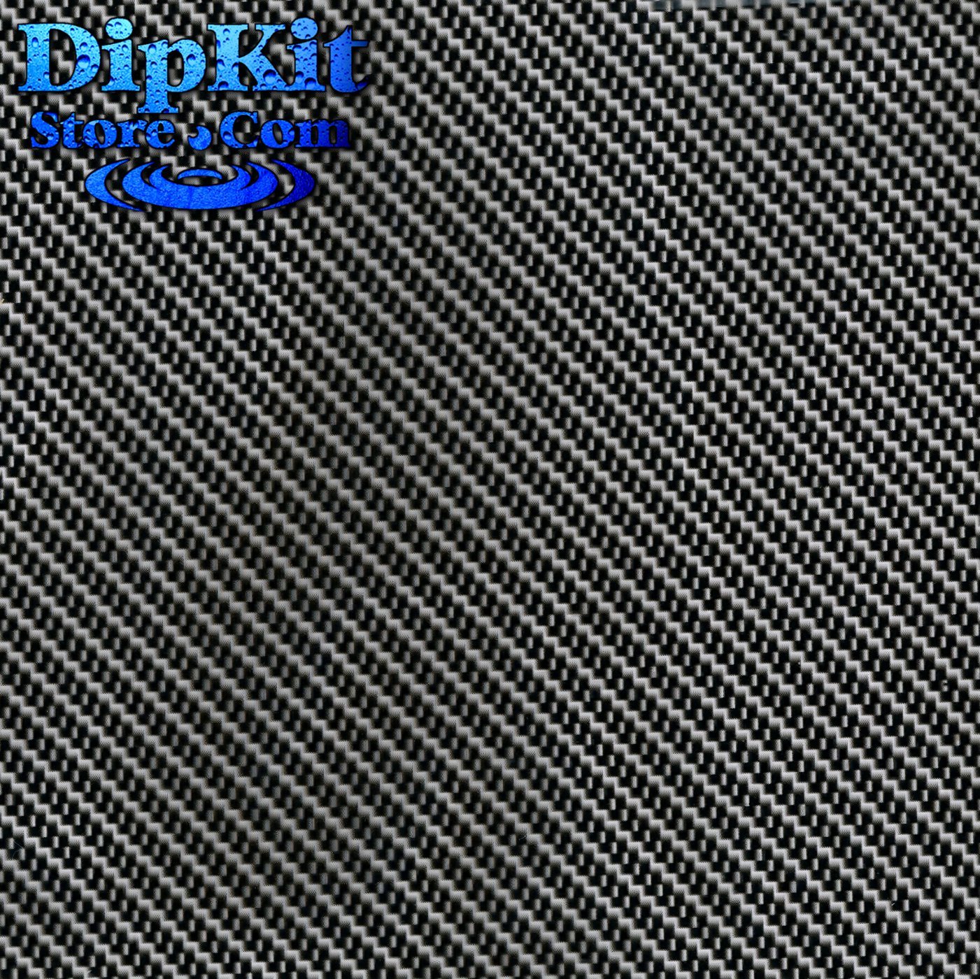 Hydrographics Dip Kit Store - DipKitStore - Water Transfer Printing – CF-18-21 - Diagonal Black & Clear Carbon Fiber (Entry Level)