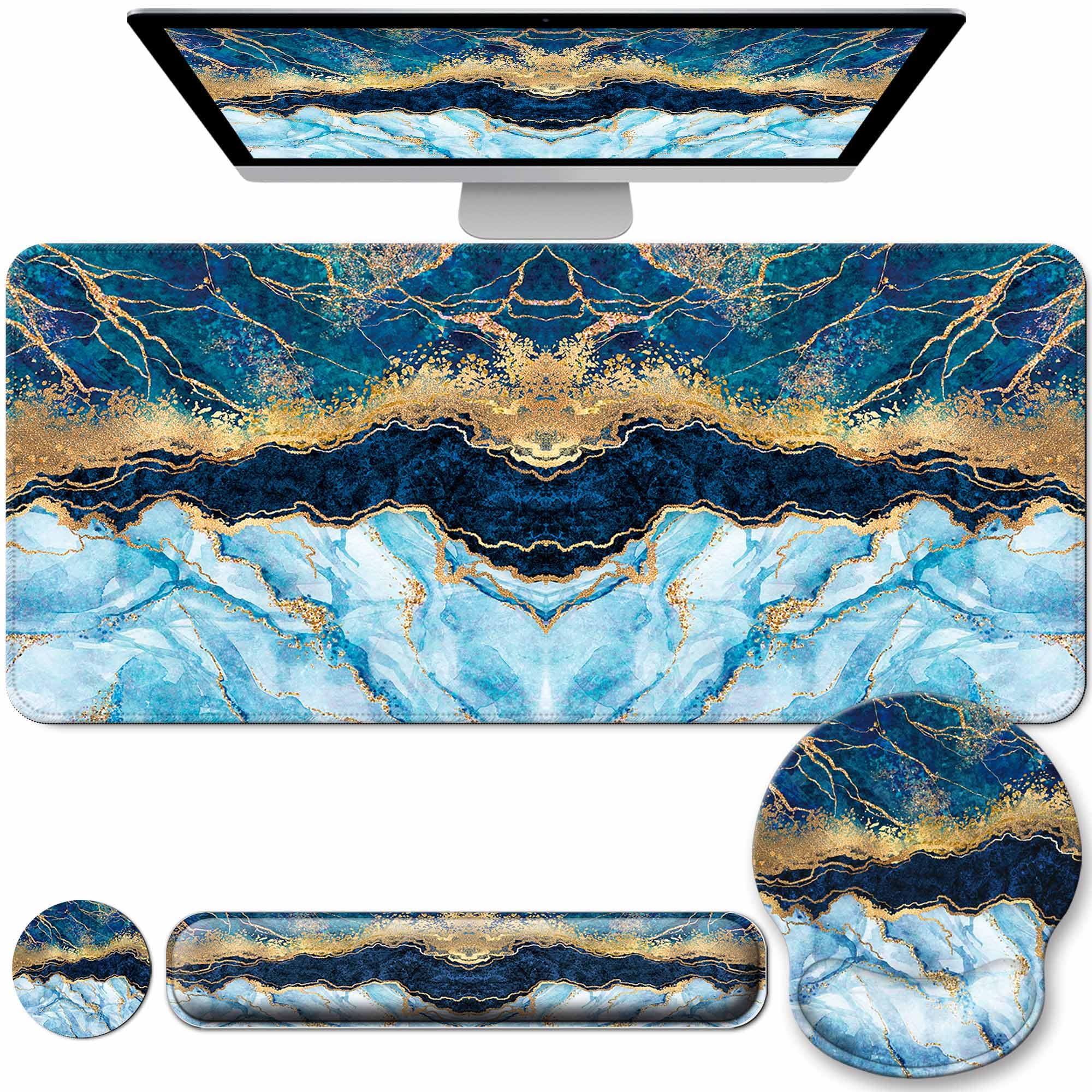 Desk Mat Set with Wrist Rest - Ergonomic Comfort -15