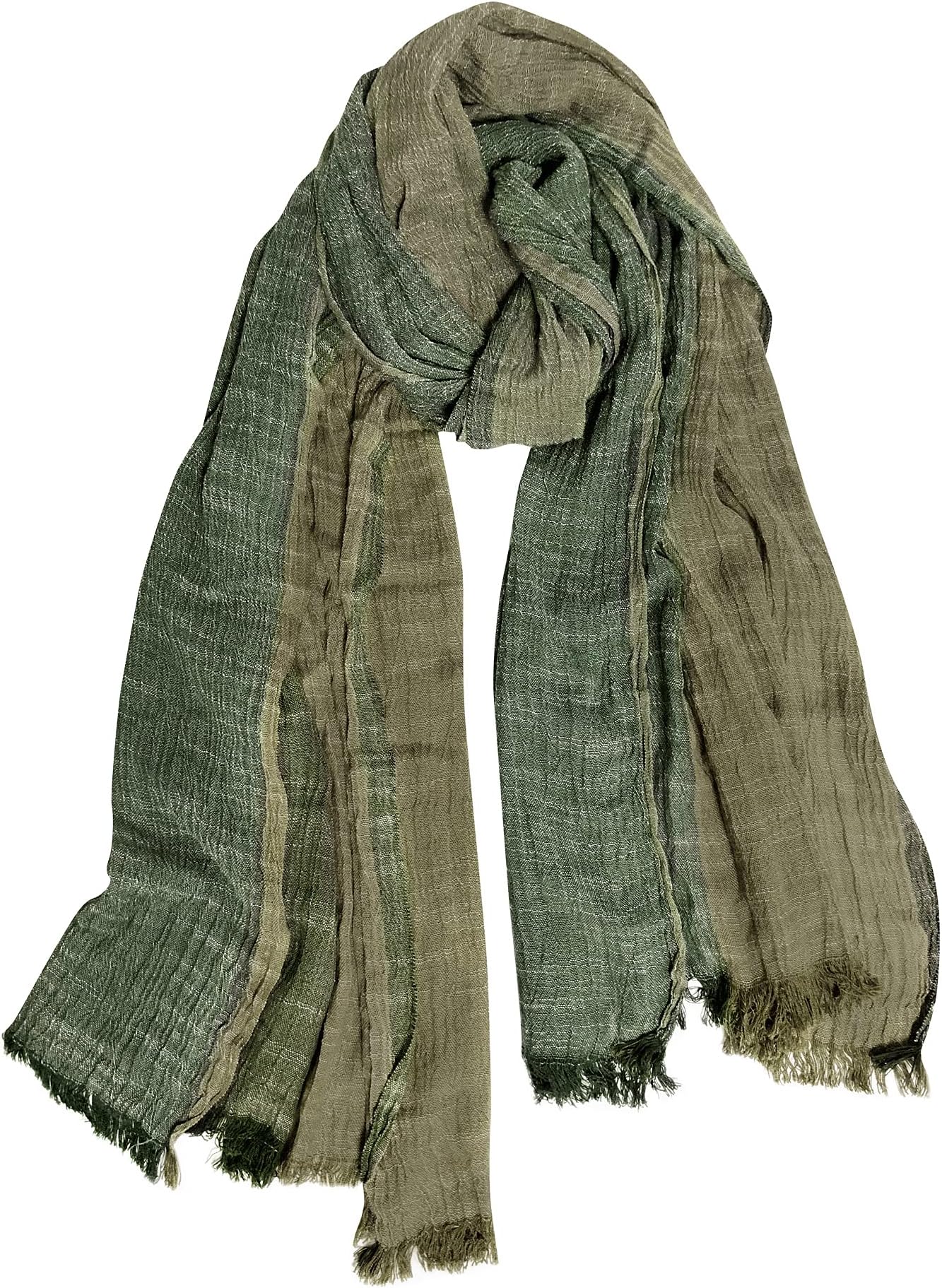 Color Block Summer Scarf for Men Long Neck Wraps Shawl Urbanstyle Scarf Gift for Men
