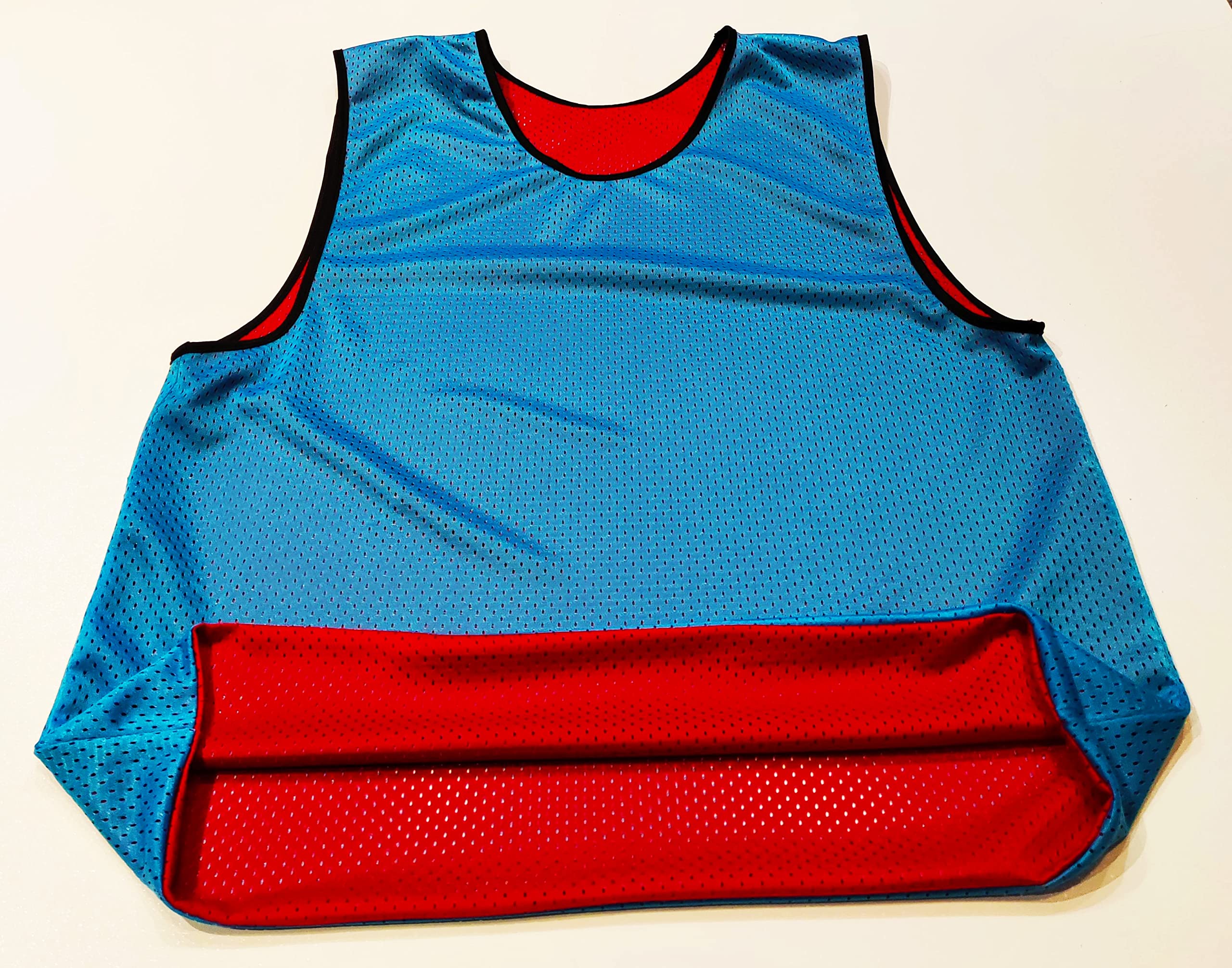 SPORSTBIBS Maillots réversible de Football, Gilets Double Face, Chasubles pour Enfants, Juniors et Adultes, Chemises de Foot, Dossard Hommes et Femmes. Variété de Tailles et Couleurs, Non Logo