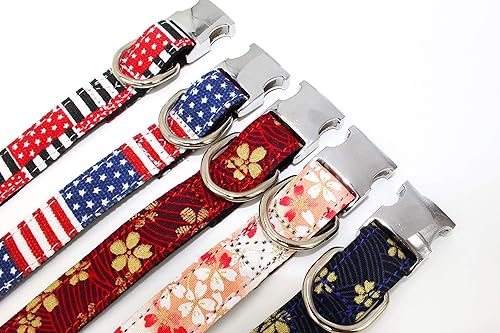 Miniatura 5 de Collar para perros, collar de diseño de algodón, lindos collares de flores para hembras y cachorros, para perros pequeños, medianos y grandes,
