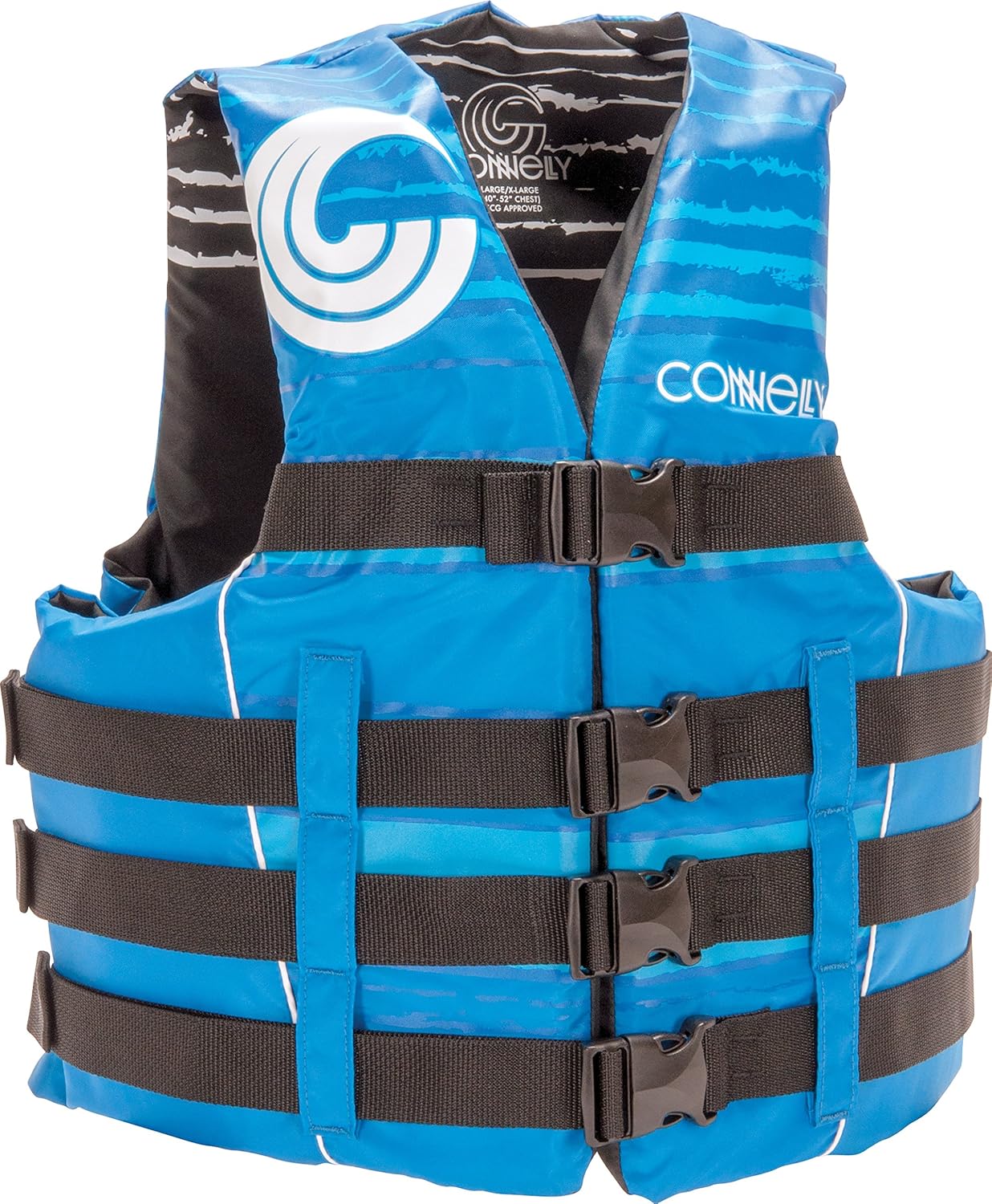 Connelly Skis Promo 4 Buckle Vest, Blue/Black, Small/Medium
