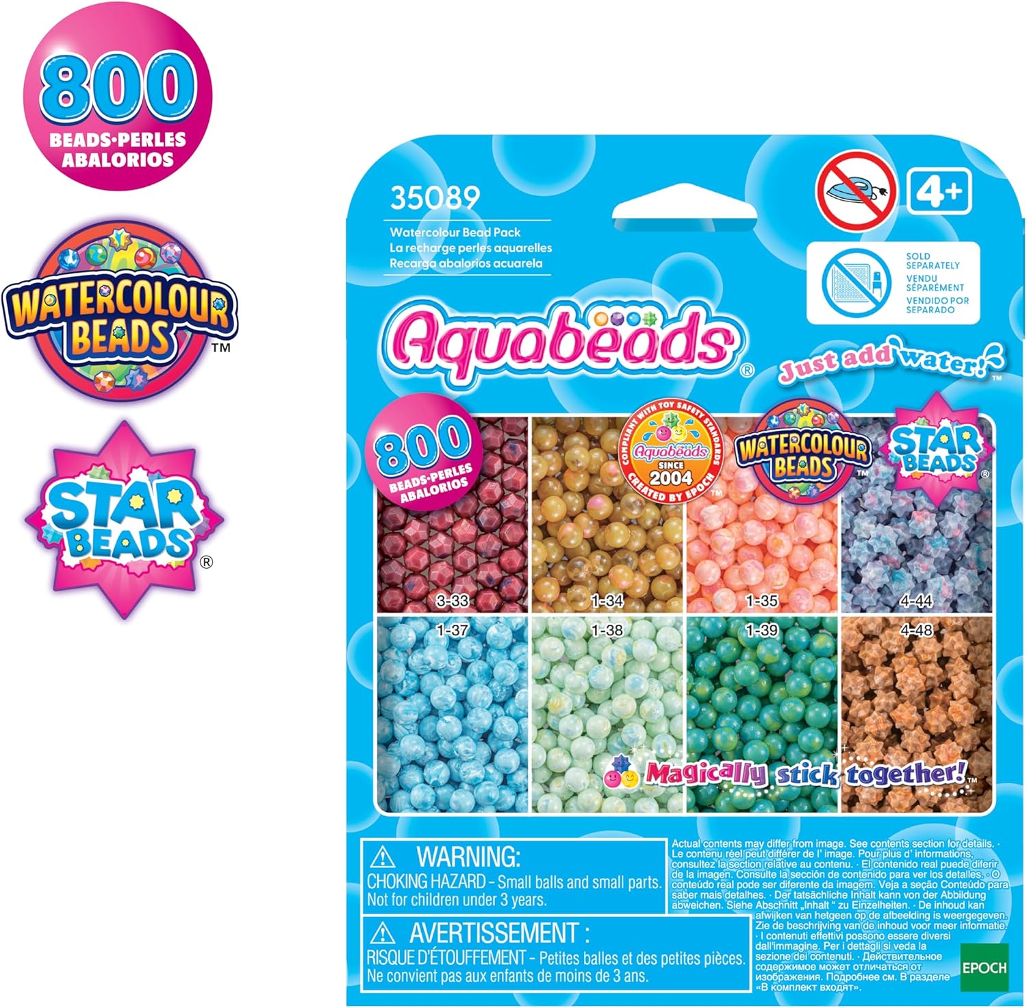 Aquabeads - Watercolour Bead Pack 35089