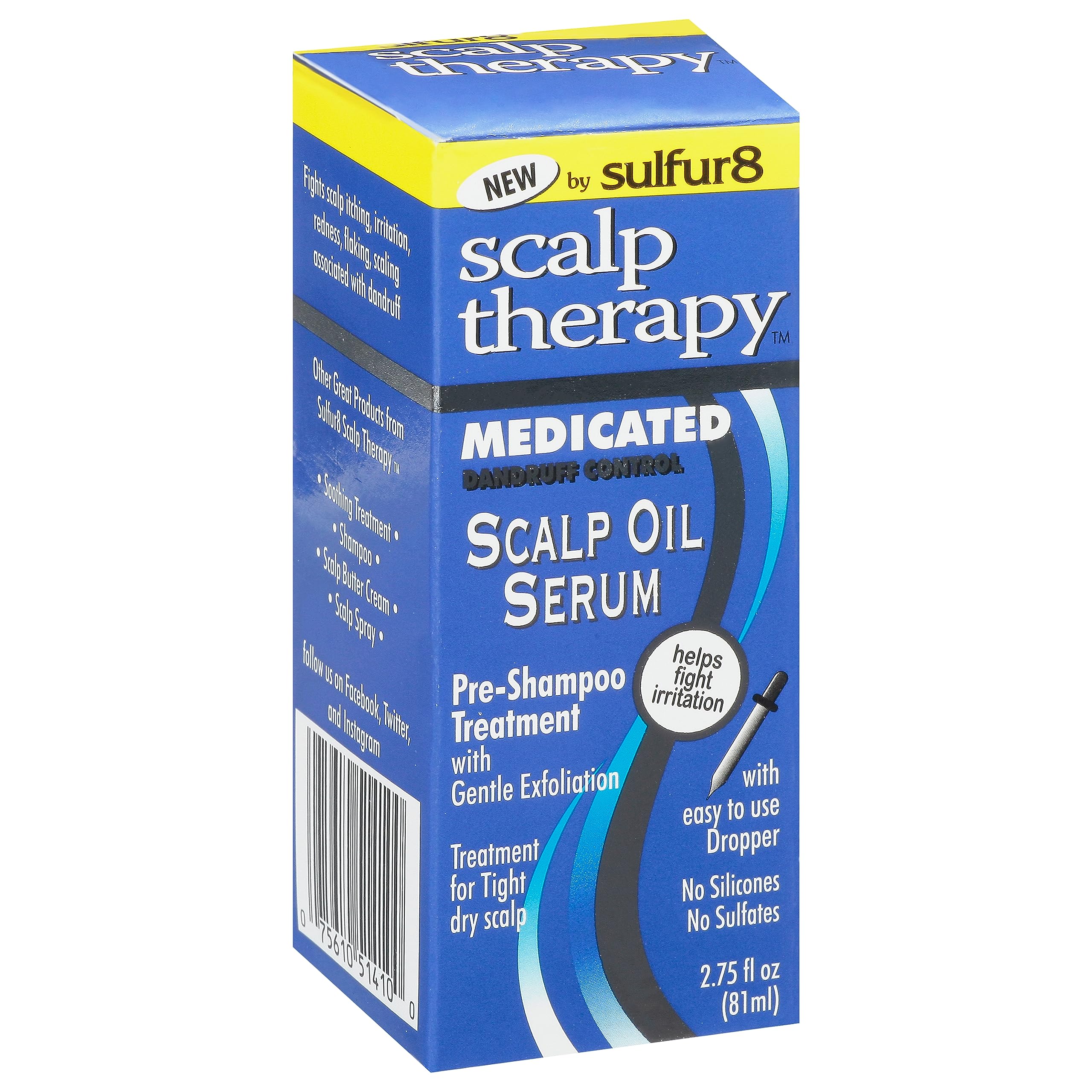Sulfur 8 Medicated Scalp Thereapy Oil Serum 2.75 Fl Oz Pre-Shampoo Treatment for Dandruff Control, No Silicones, No Sulfates, for Tight Dry Scalp, Gentle Exfoliation, Includes Easy to Use Dropper-picture-34