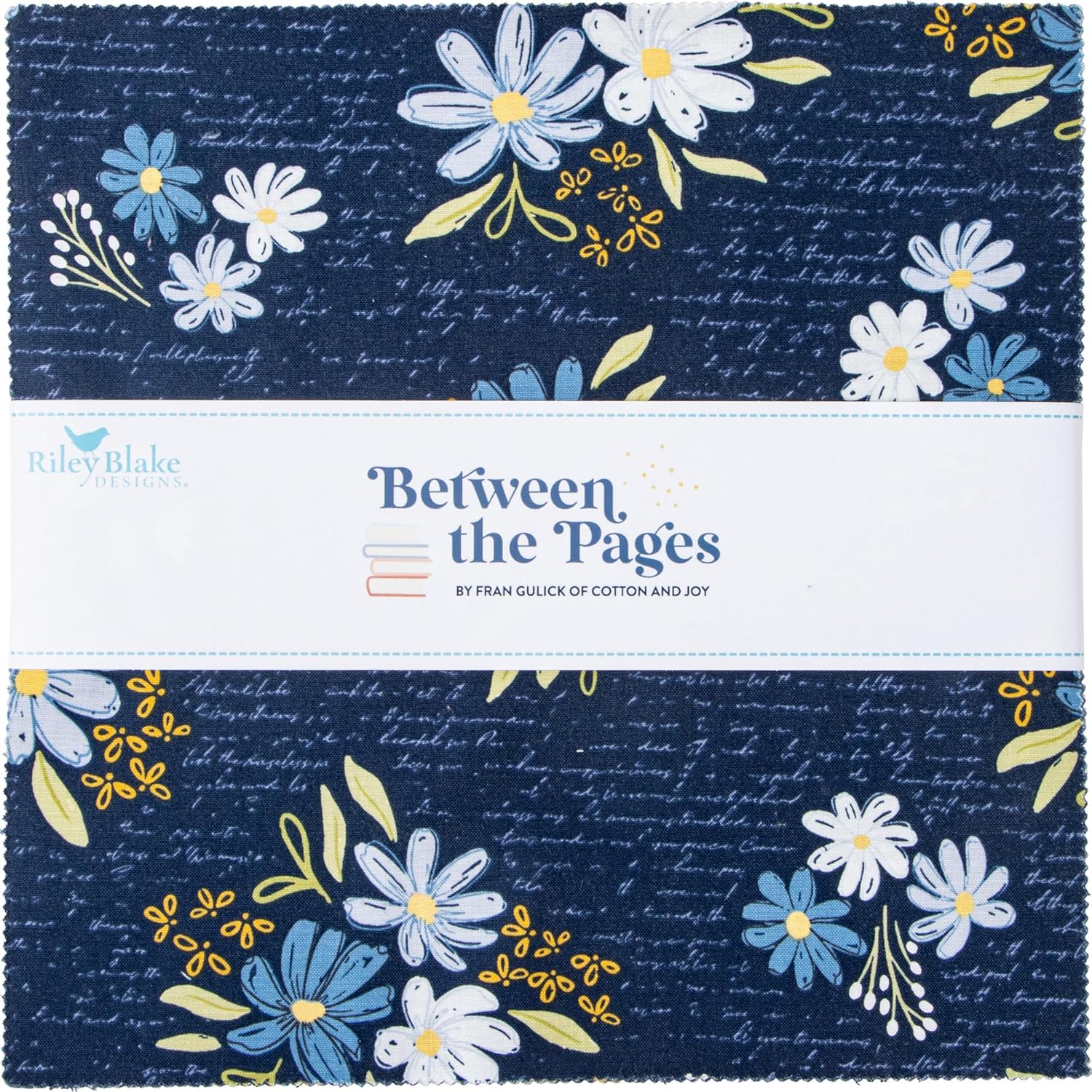 Fran Gulick Between The Pages 10" Stacker 42 10-inch Squares Layer Cake Riley Blake 10-15370-42