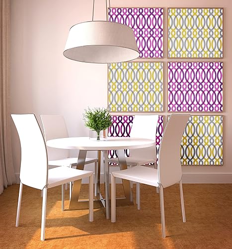 Miniatura 3 de Tempaper Pink Scroll | Papel tapiz extraíble de diseño para despegar y pegar, 20 pulgadas x 16.5 pies