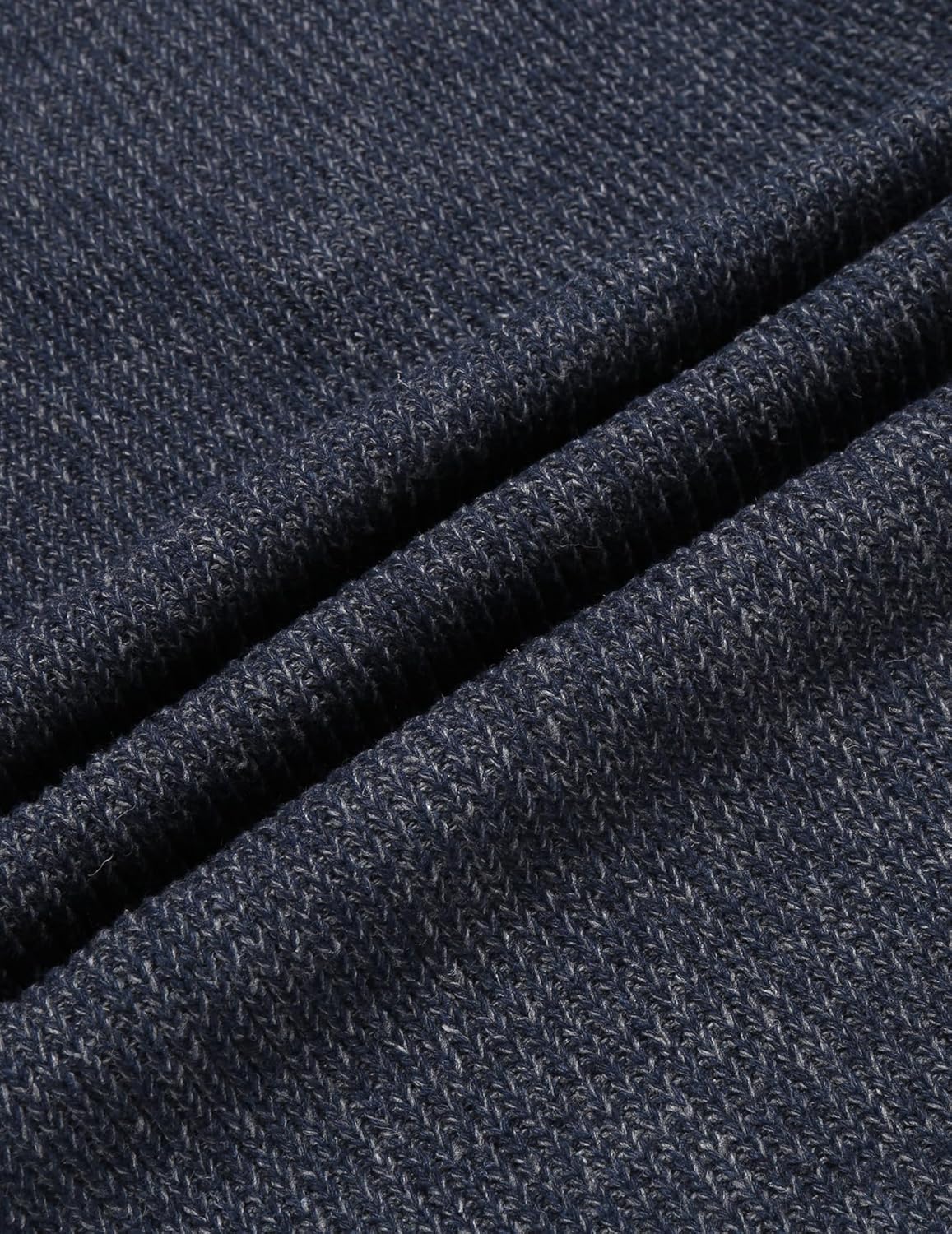 COOFANDY Men's Knitted Turtleneck Pullover Shawl Collar Sweaters Slim Fit High Neck Hoodies with Pockets - Image 6