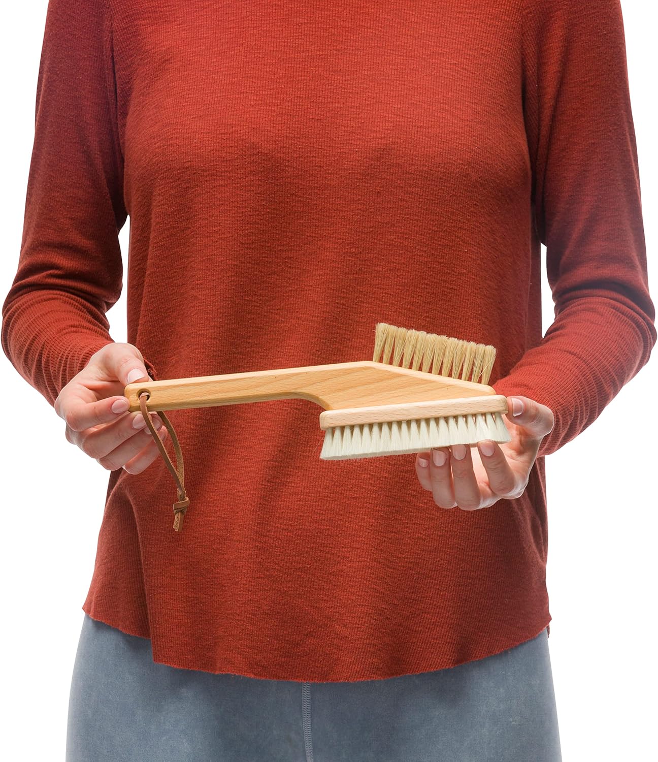 Redecker Natural Goat Hair Bristle Computer Brush, Non-Scratch and Anti-Static for Electronics, Oiled Beechwood Handle, 10-1/3-Inches Long, Made in Germany