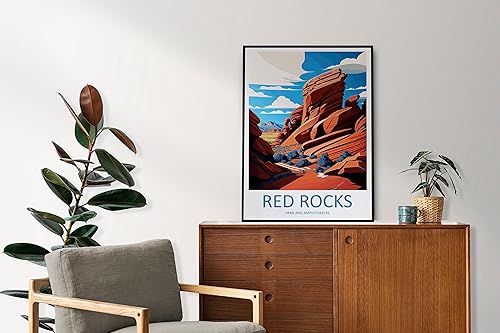 Miniatura 3 de Parque de rocas rojas Parque y Anfiteatro Impresión de Viaje Arte de Pared de Rocas Rojas Parque Colgante de Pared Decoración del Hogar Rocas Rojas