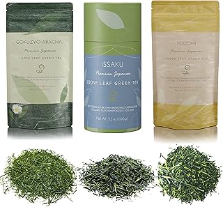 Nozomi, Issaku an Gokuzyo Aracha Tea Assortment from Japanese Green Tea Co - Single Origin All-Natural Japanese Tea Set – ...