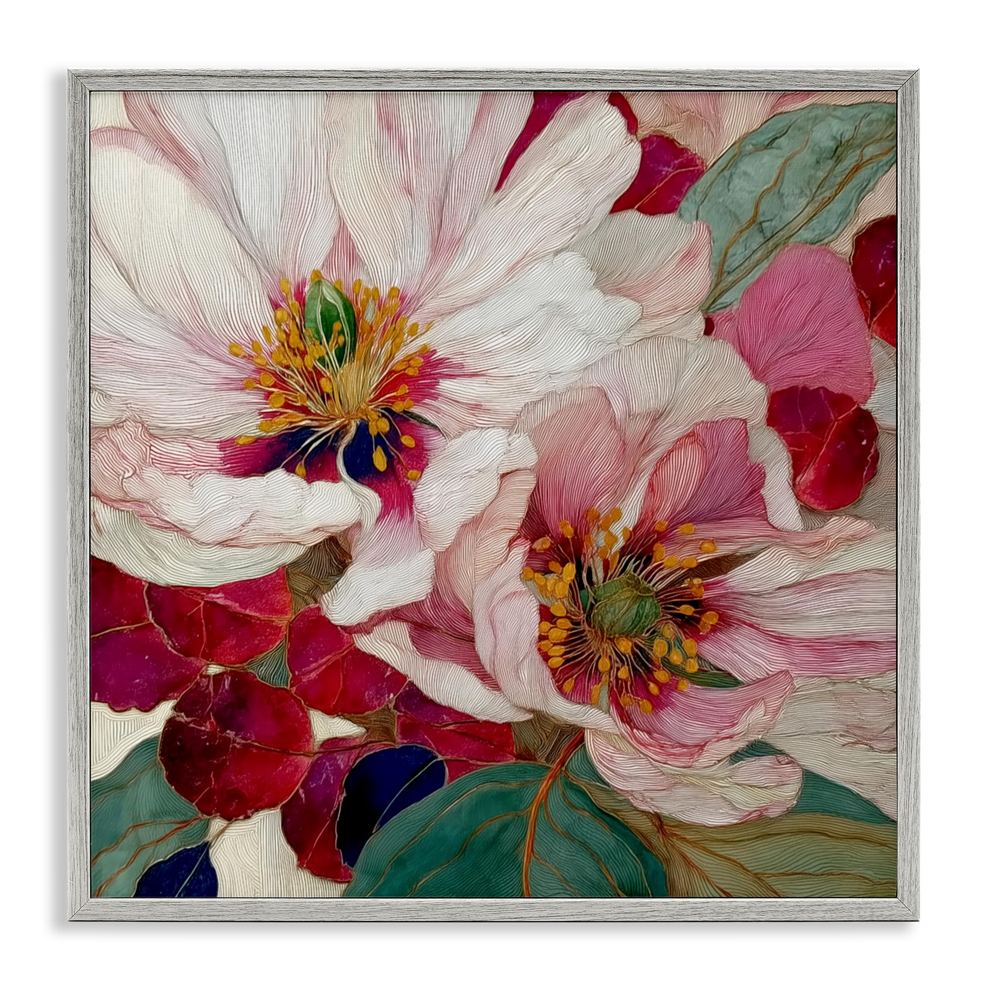 'Cimarron Flowers Ornate Details'| Framed Giclee Art