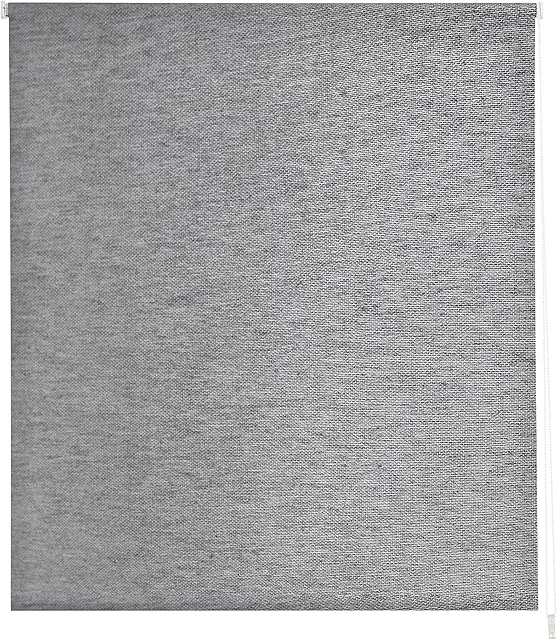 Tenda a rullo moderna Estoralis BRAN grigio 140x255 cm, tessuto jacquard traslucido