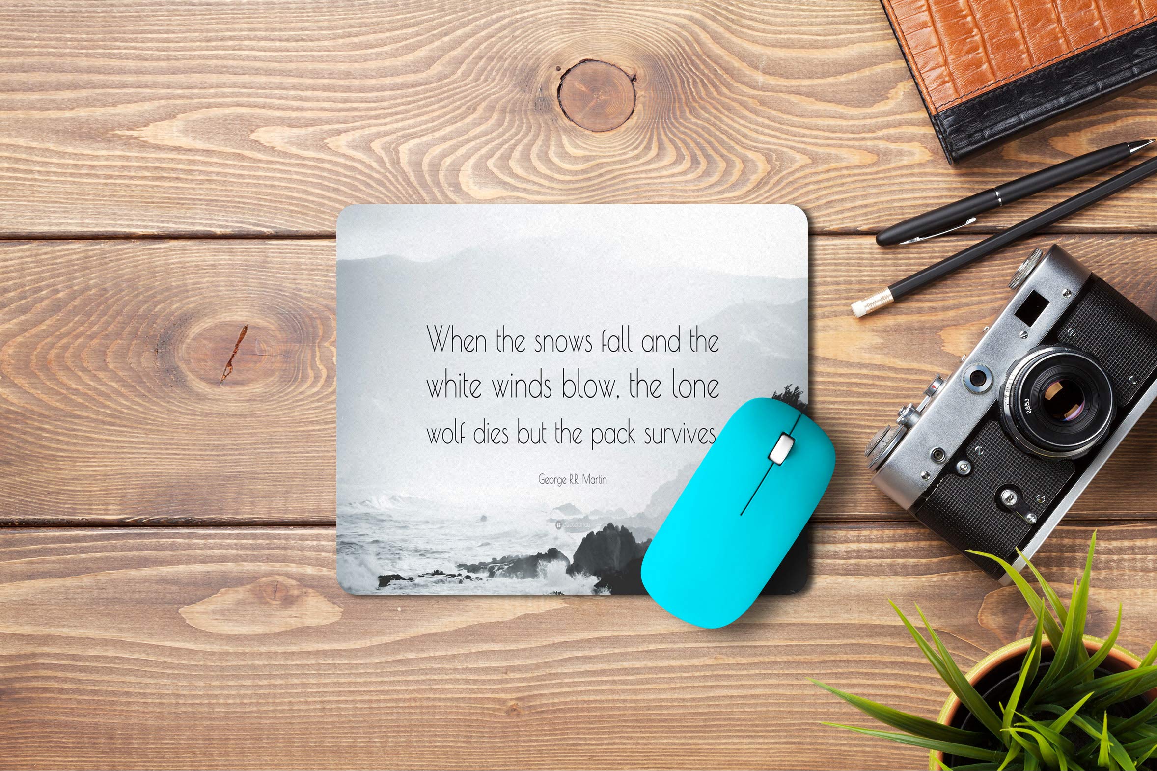 5 Ace mwhen The Snows Fall ansd Printed Designer Premium Rubber Base Mouse pad for Laptop|Dekstop-7x8.5 Inches