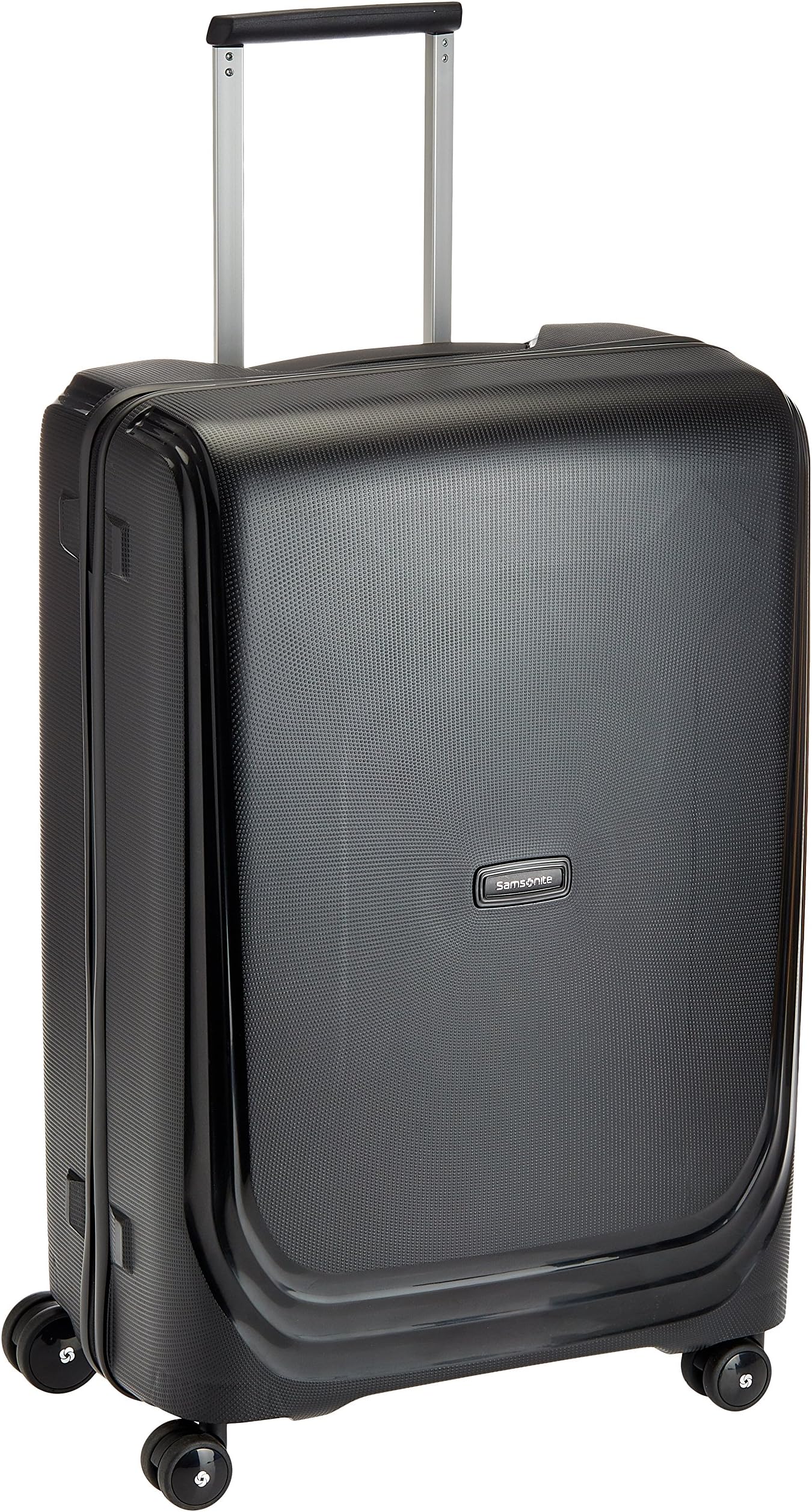 Samsonite Optic Spinner Polypropylene 75 cms Metallic Black Hard Sided Suitcase (68D (0) 19 003)