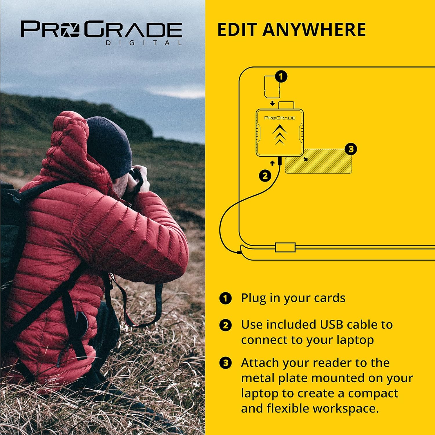 Buy 1 get 1 🔥 ProGrade Digital Compact Flash and SD UHS-II Dual-Slot Memory Card Reader | USB 3.2 Gen 2 for Professional Filmmakers, Photographers & Content Creators Best Seller ProGrade Digital Compact Flash and SD UHS-II Dual-Slot Memory Card Reader | USB 3.2 Gen 2 for Professional Filmmakers, Photographers & Content Creators
