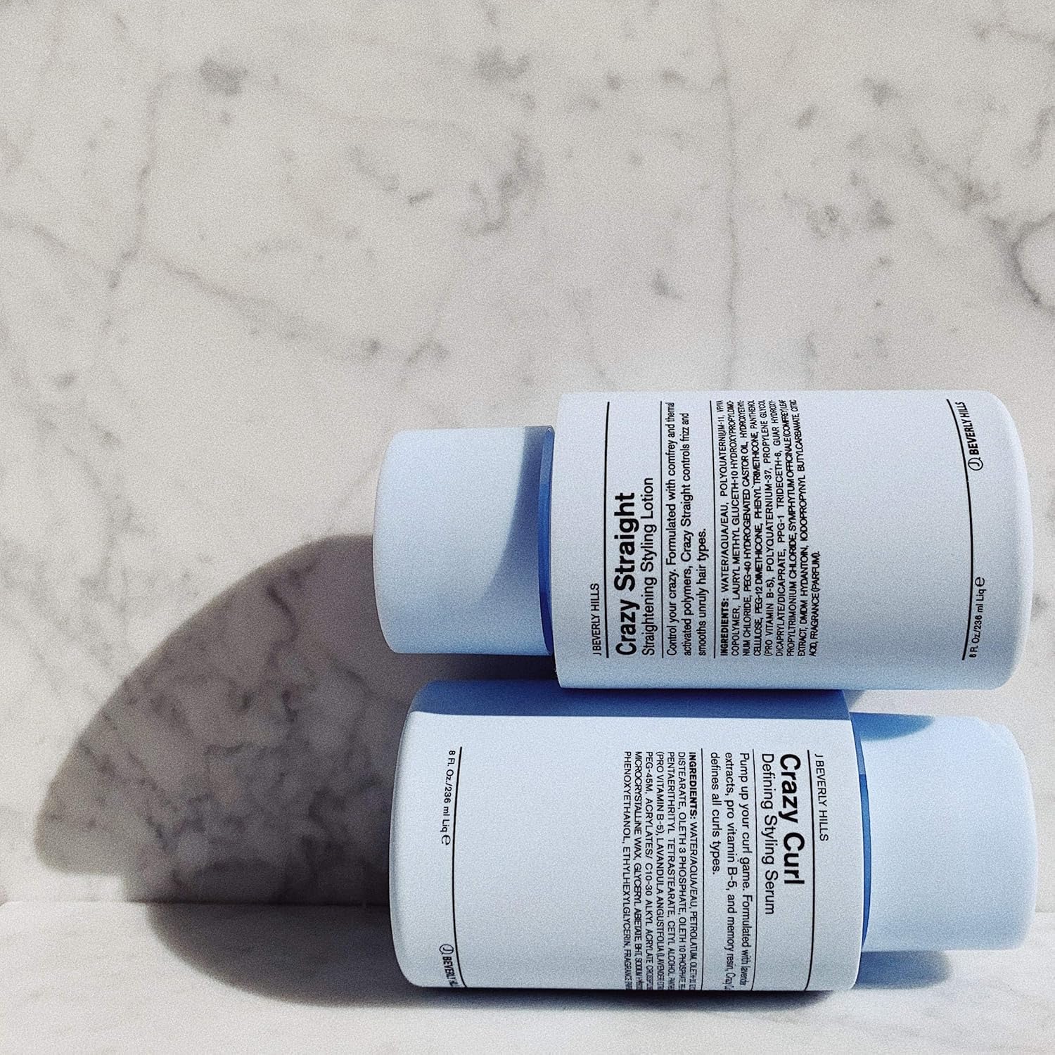 J Beverly Hills Blue Crazy Straight Styling Lotion with Vitamin B5 for Frizz Control, 8 Oz