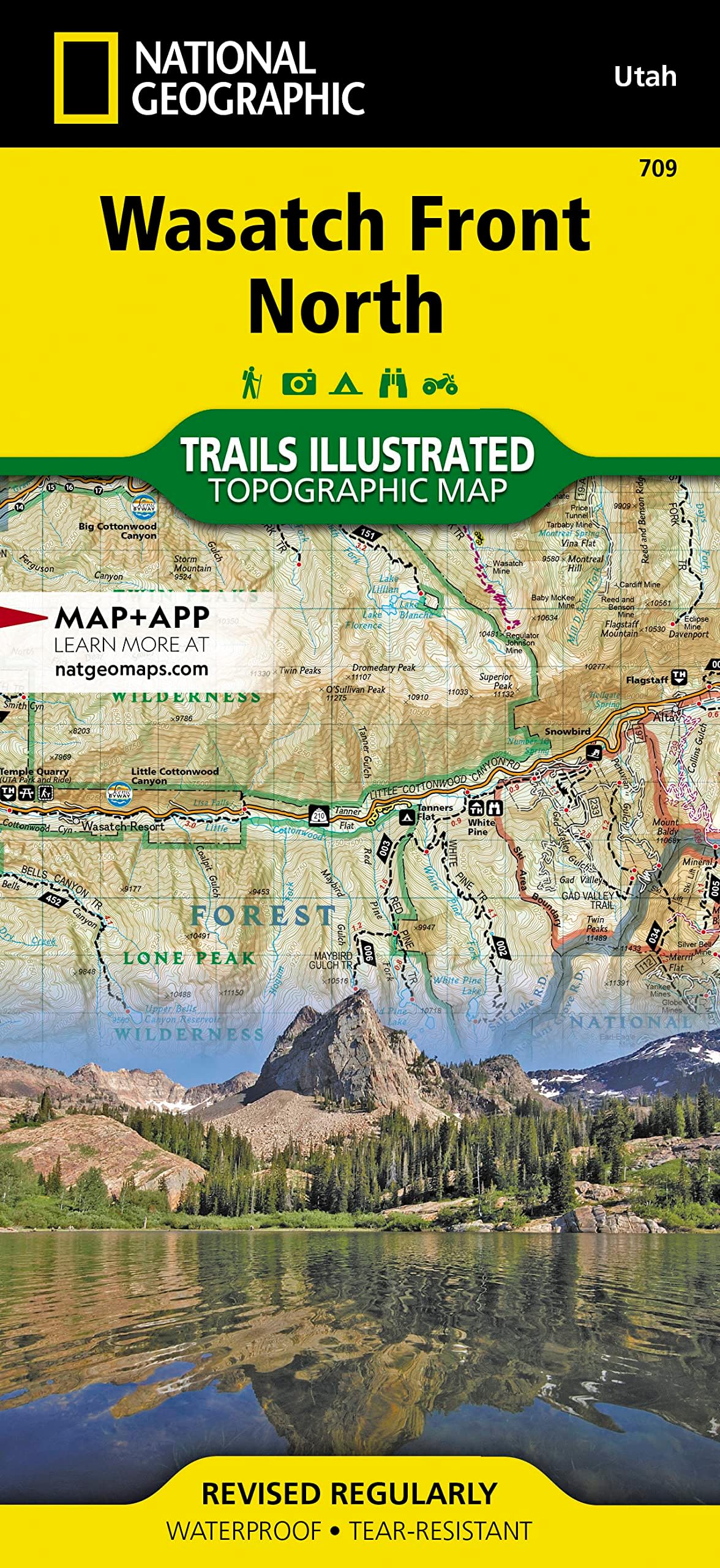 Wasatch Front North Map (National Geographic Trails Illustrated Map, 709)