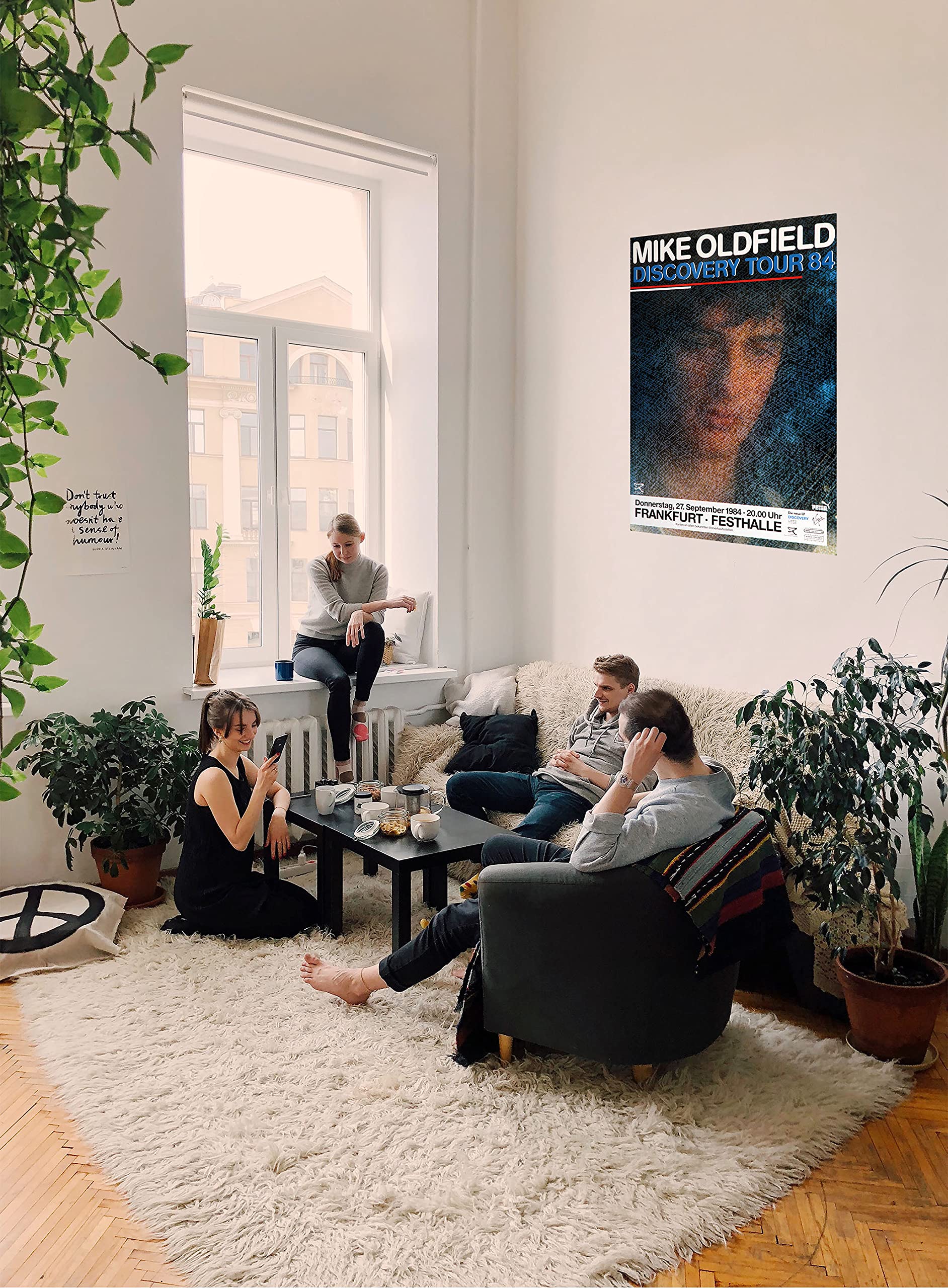 Premium Poster/Plakat | DIN A1 | Wanddeko | Live Konzert Veranstaltung » Mike Oldfield - Discovery Tour ´84, Frankfurt 1984 «