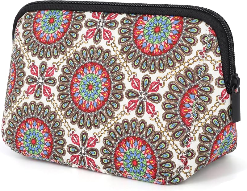 Necessaire AJLTPA em Neoprene com Zíper, Estampa Sublimada e Organizador para Viagem