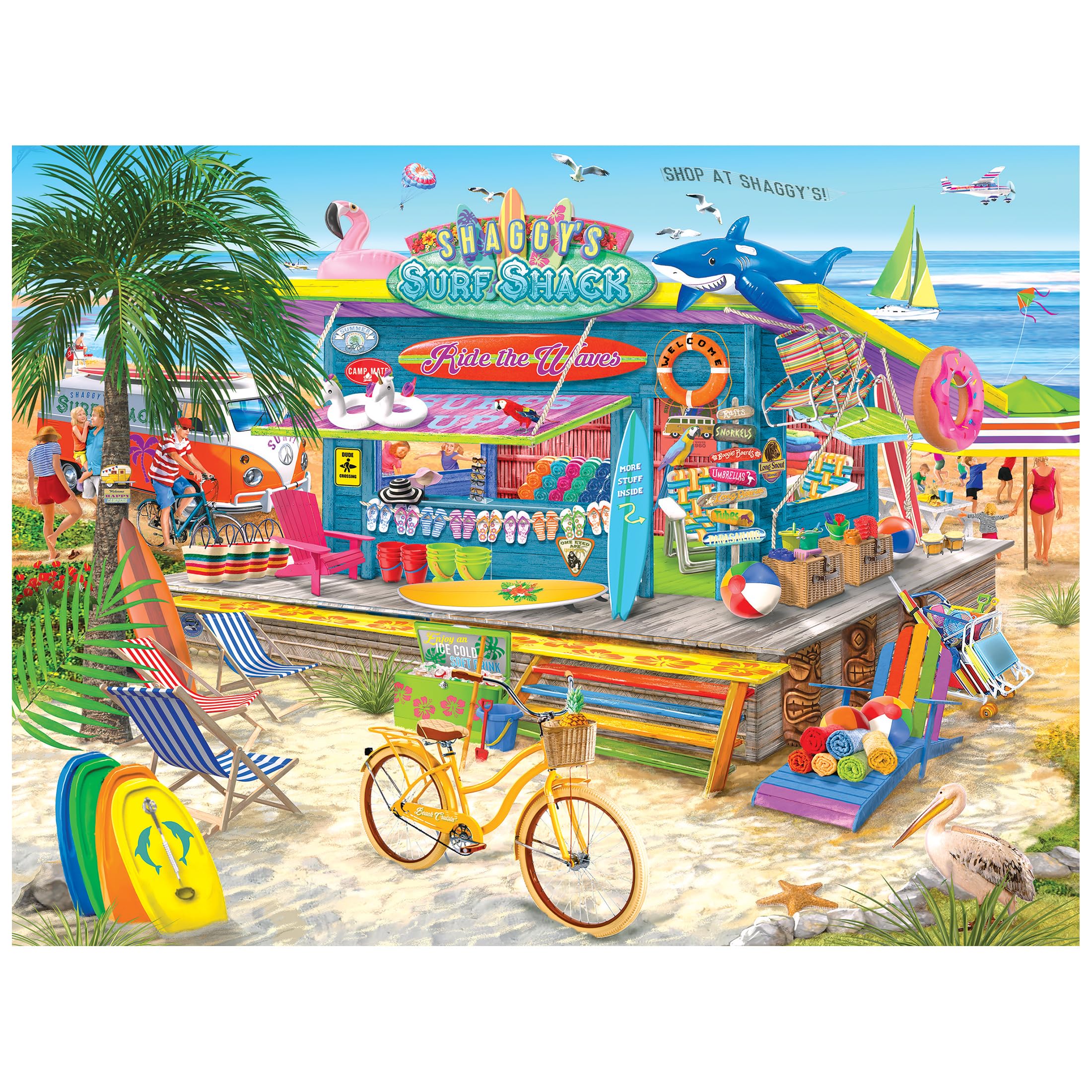 Amazon.com: RoseArt Bigelow Illustrations Shaggy's Surf Shack 500