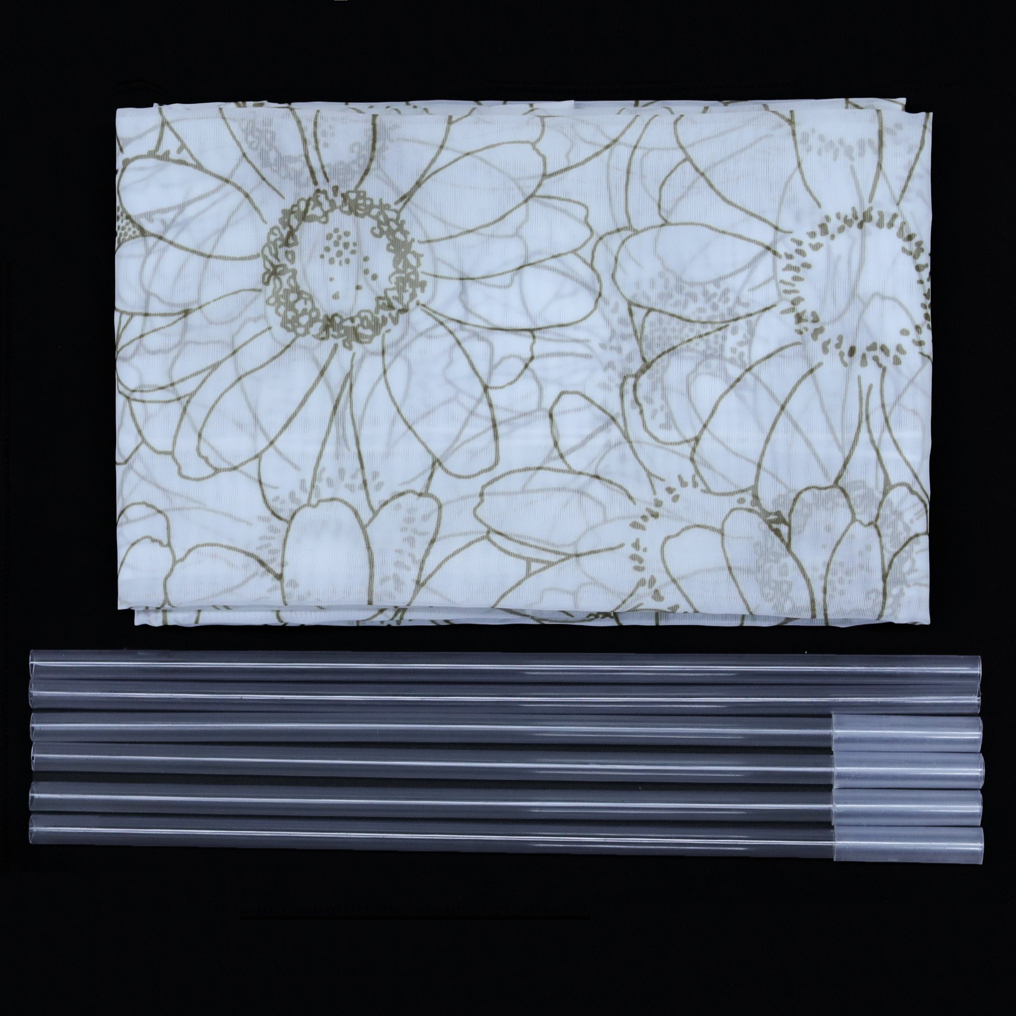 Tenda In Voile Semitrasparente Joyswahl Modello Anne - Con Motivo A Onde Grigie, 140x225 Cm, Con Nastro Arricciatore