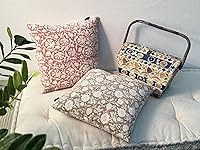 Vista 13 de Juego de 2 fundas de almohada decorativas (marrón ladrillo, 18 x 18 pulgadas (paquete de 2))