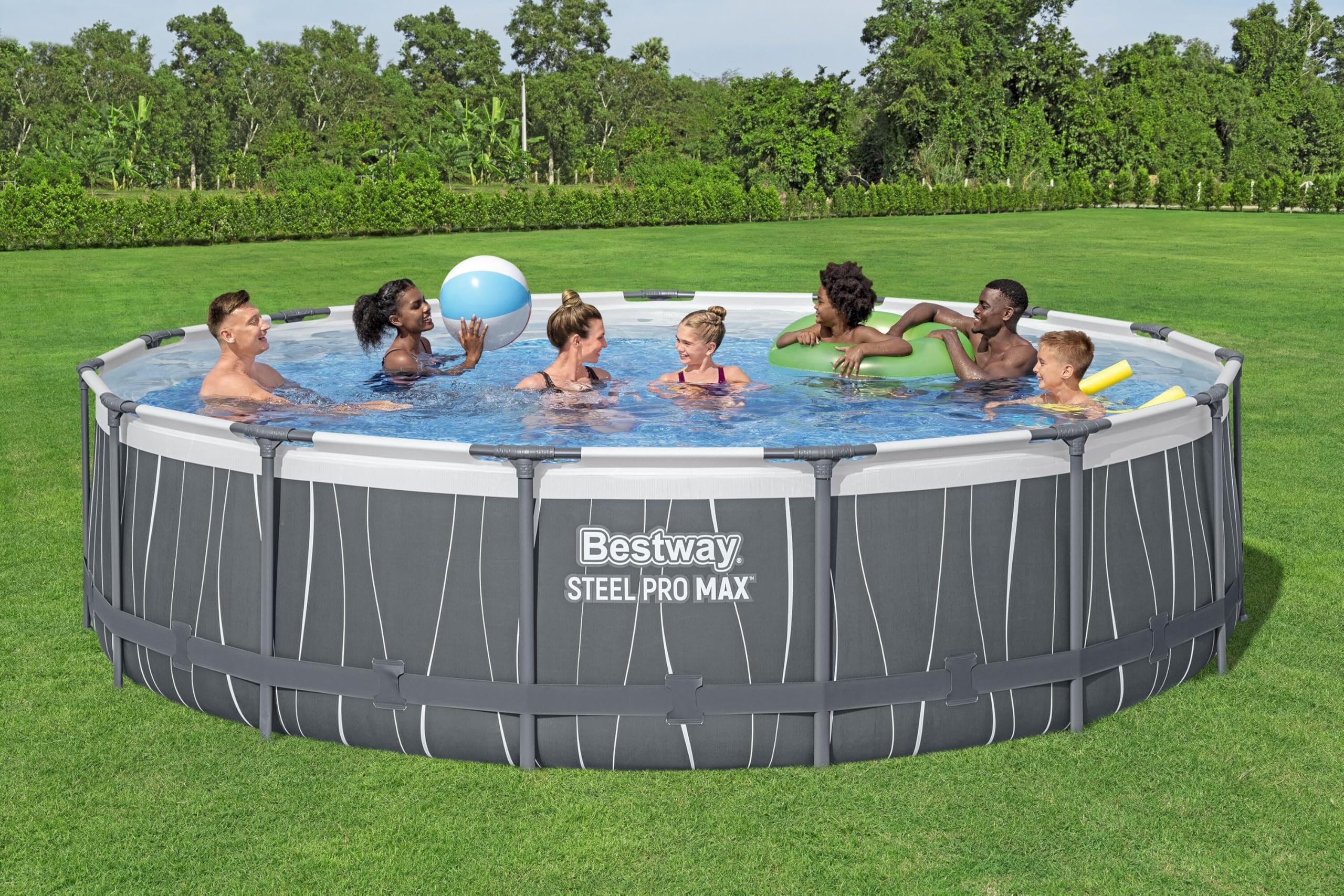 Bestway 561HR-7 Piscina base fuori terra Steel Pro Max da 457x107 cm
