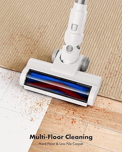 Miniatura 5 de Trucozie Aspiradora inalámbrica, aspiradora ligera 8 en 1 con 45 minutos de tiempo de funcionamiento, potente succión, aspiradoras para el hogar,