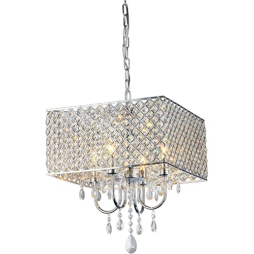 Whse of Tiffany RL5623 Royal Crystal Chandelier, 17"L x 17"W x 9"H