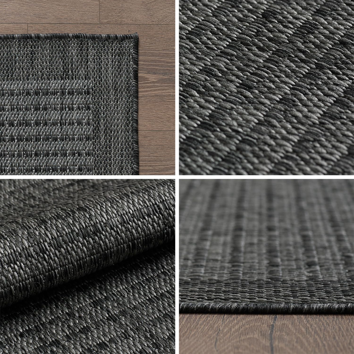 Le tapis d'extérieur Carpetsale24 rond de 200 cm offre une solution esthétique et pratique pour vos espaces extérieurs.