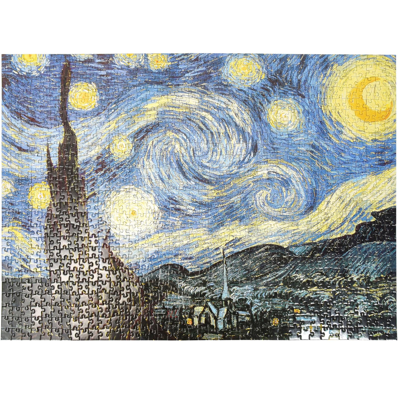 Puzzle 3000 Piezas, Noche Estrellada de Vincent Van Gogh, 115 x 82 cm, Puzzle de 3000 Piezas para Adultos, Juguete Educativo Puzzle, Puzzles Van Gogh para Adultos y Niños