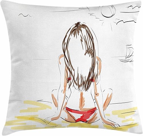 Miniatura 27 de Ambesonne Funda de cojín de fútbol, salpicaduras de colores en todas las pelotas de fútbol puntuación del campeonato de la Copa del Mundo Atlético,