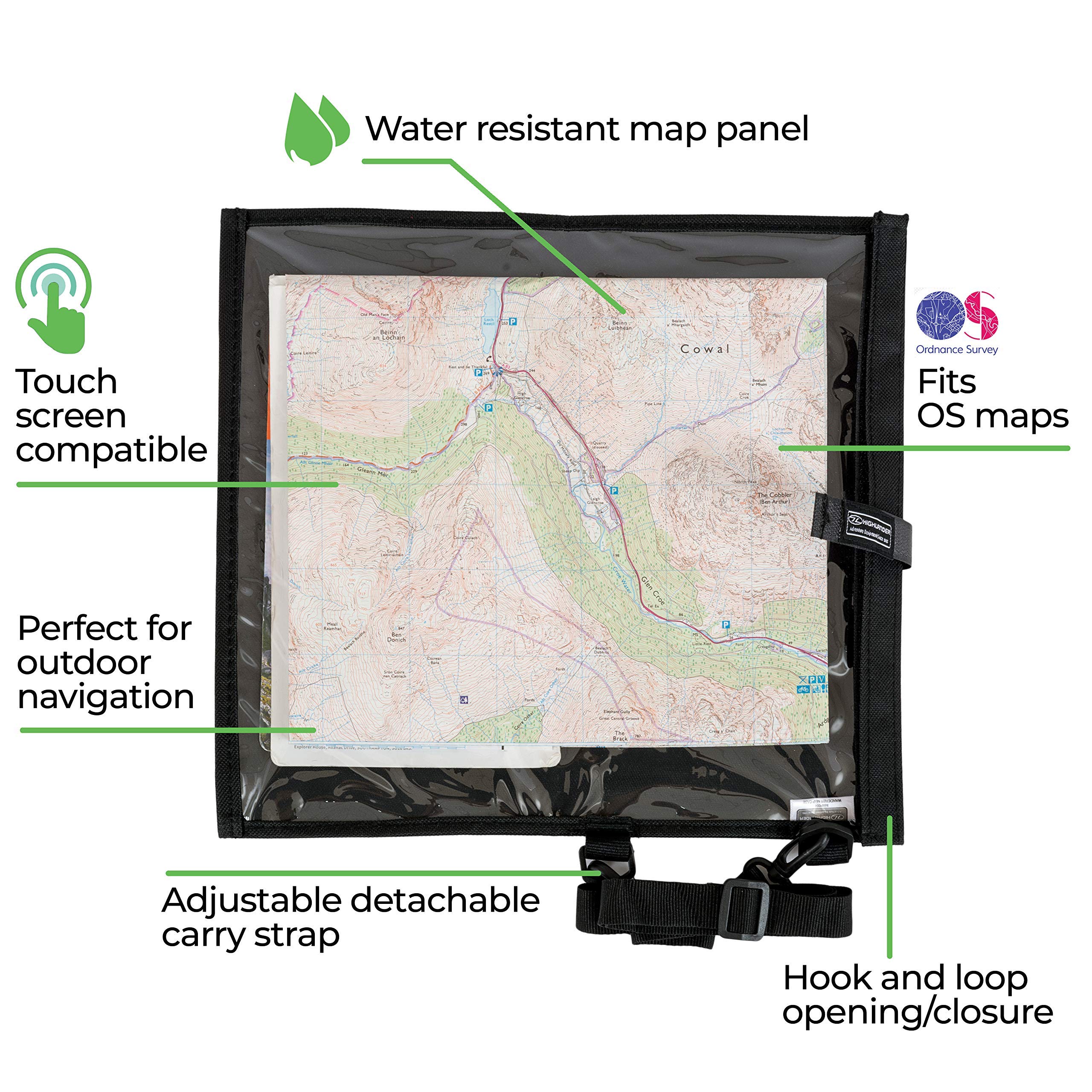 Buy Highlander Waterproof Map Case To Protect Maps, Phones & Valuables