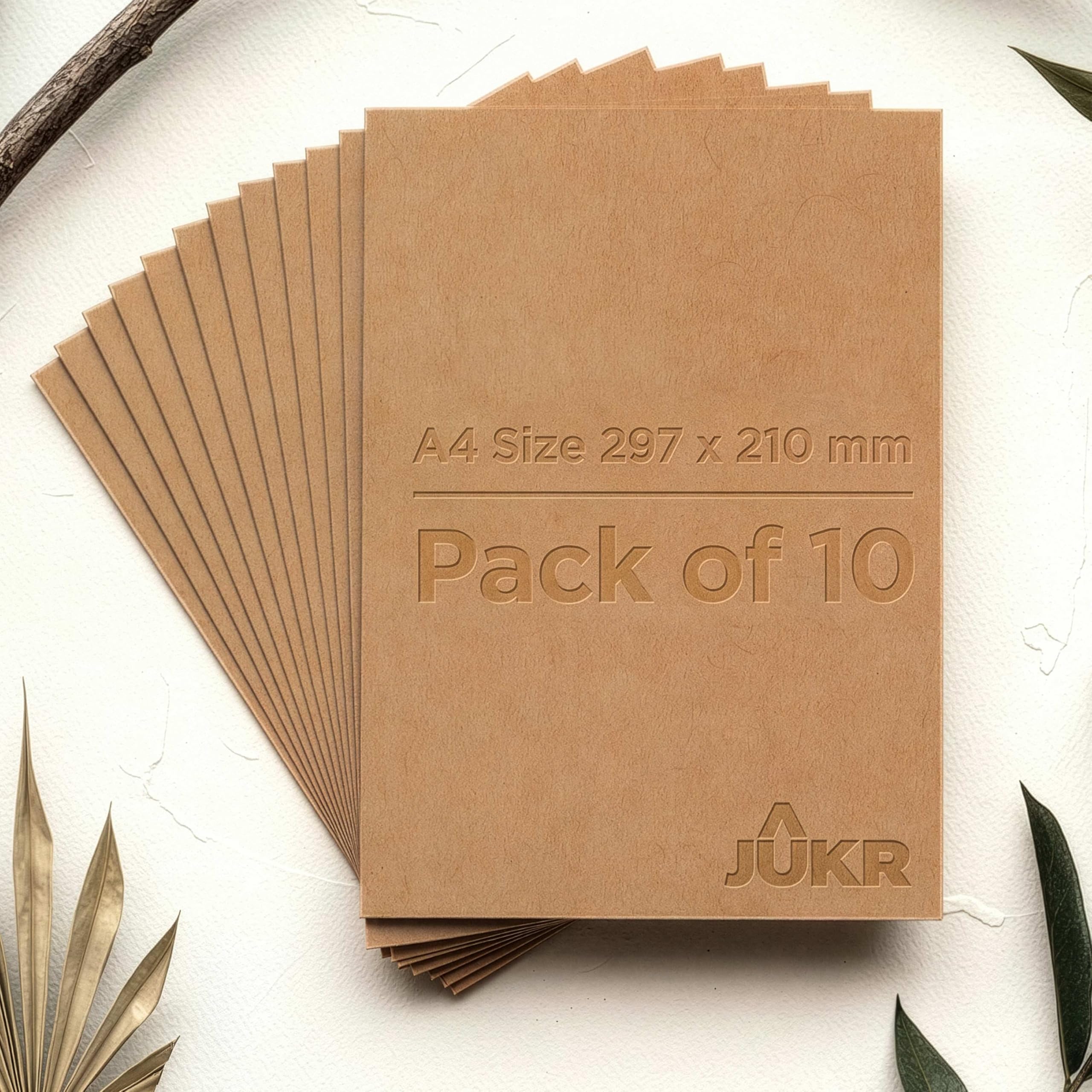 350 GSM Thick Kraft Paper (Pack of 10) A4 Sheets Brown Imported Cardstock Ready to Print Craft Sheet for DIY Art Work, Painting, Scrapbooking, Greeting Cards, Invitations, Packaging, Custom Gift Tags-image-43