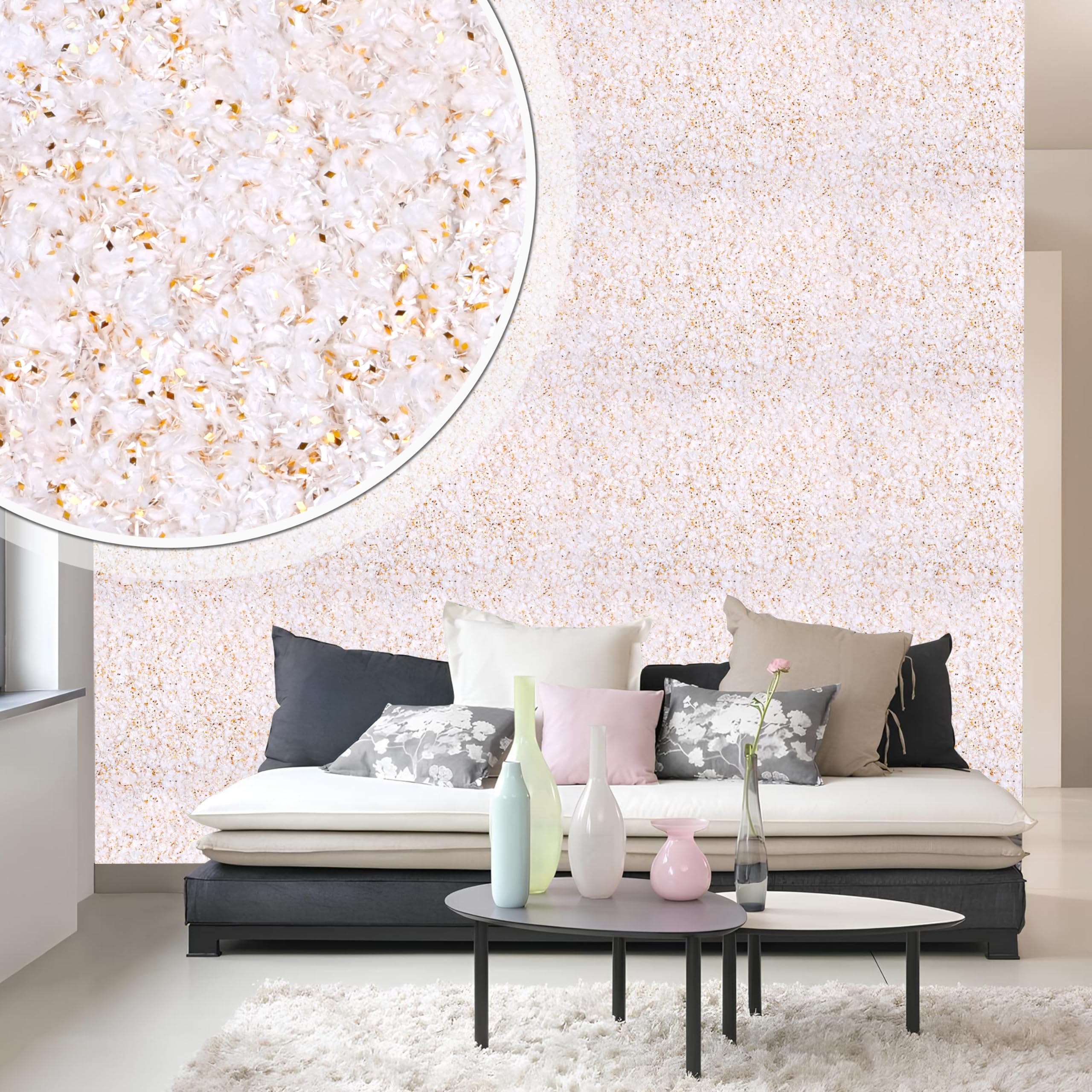 The Decor Co. 50 Sq Ft Liquid Wallpaper Dust & Waterproof Easy Application for Home Bedroom Kitchen & Office Wall (T34, 1KG) (B0CWKVXVJD) Amazon Price History, Amazon Price Tracker