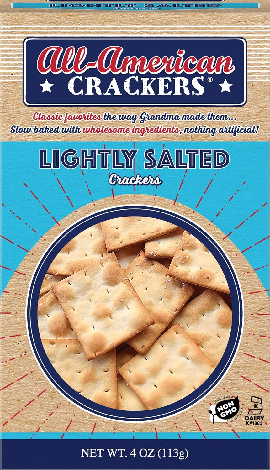 Partners All-American Crackers, Lightly Salted, 4 Ounce (Pack of 6)