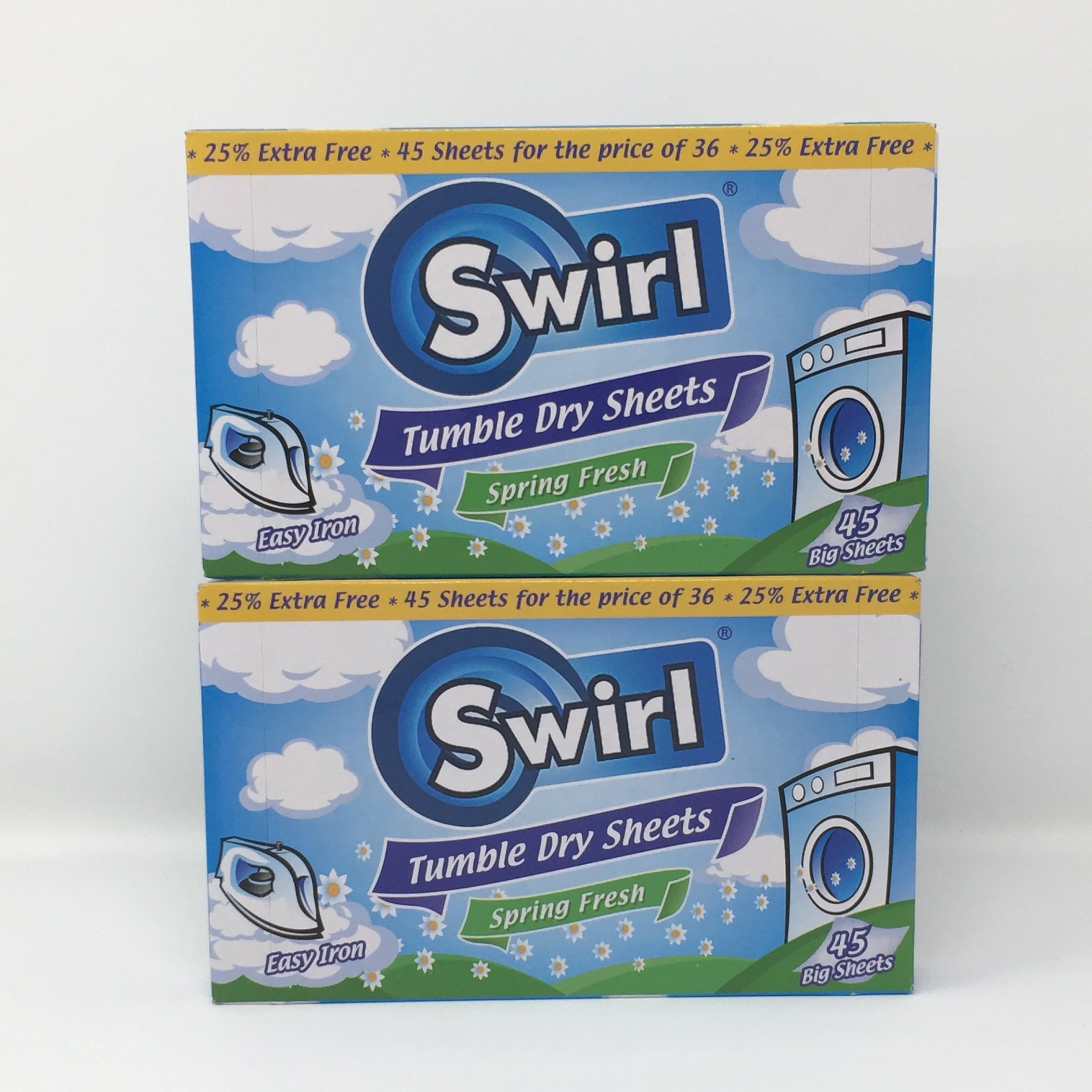 Tumble Dryer Sheets - 2 packs of 45 sheets - 90 in total
