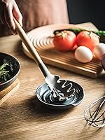 Vista 4 de Soporte para cuchara, soporte para cuchara con bandeja profunda para evitar derrames de salsa, soporte para utensilios para espátula, cuchara