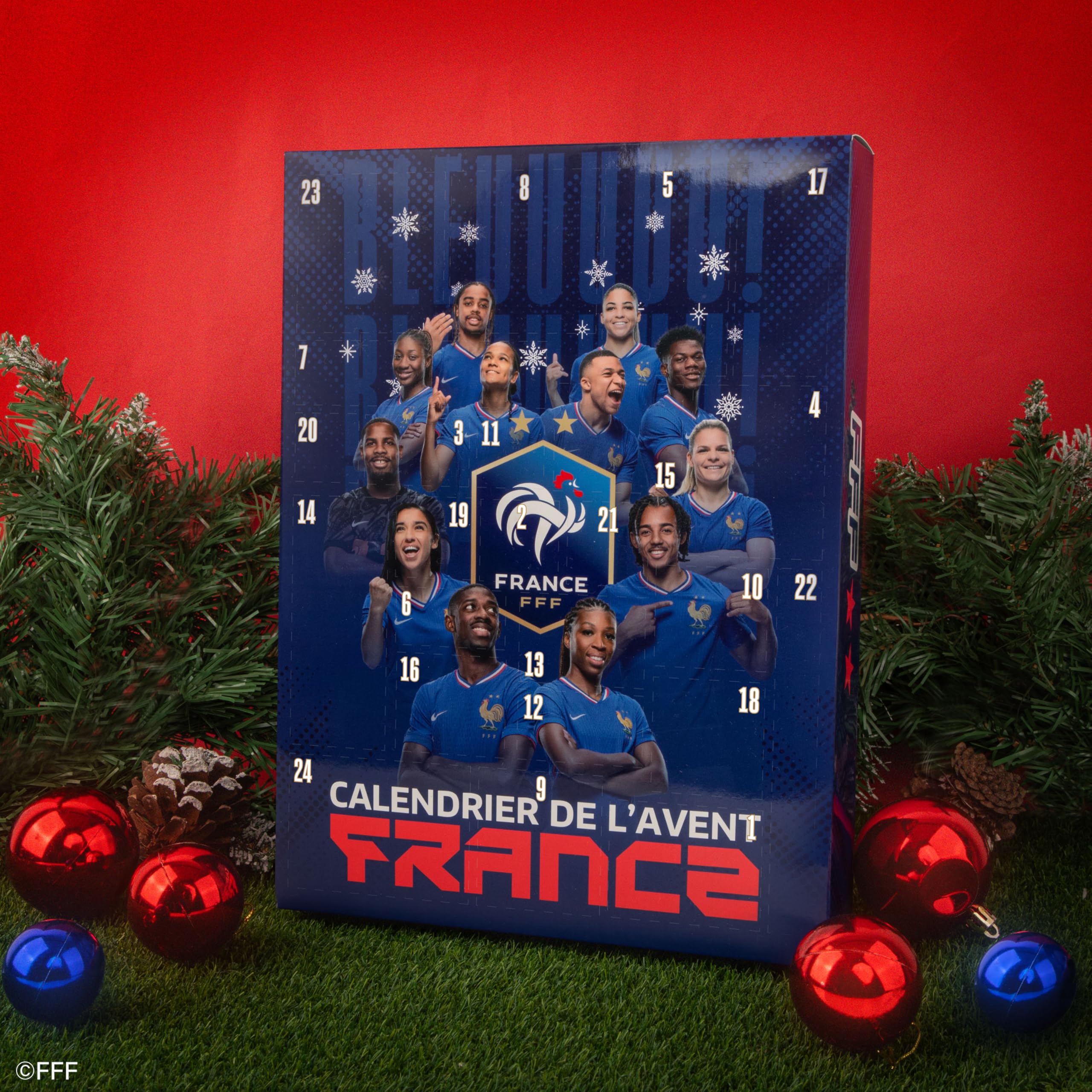 CINEREPLICAS FFF - Calendrier de l'Avent Équipe de France de Football 2025 - Licence officielle