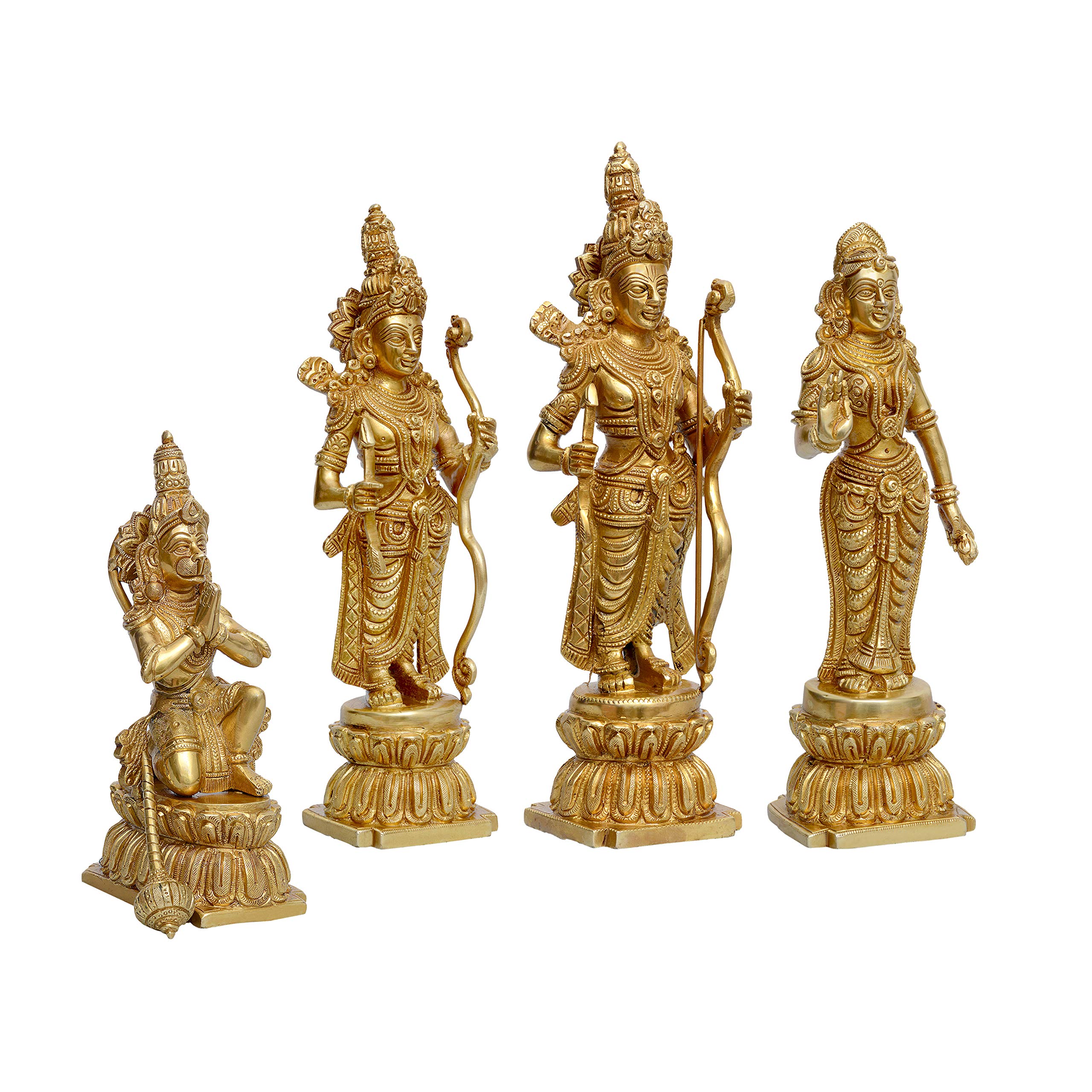 Buy Idol Collections Ram Darbar Brass Ram Sita Lakshman hanumanji