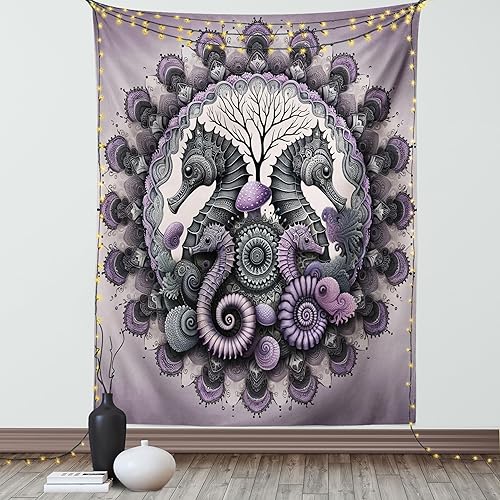 Miniatura 19 de Ambesonne Tapiz vintage, detalles de relojes mecánicos, diseño steampunk, diseño steampunk, para colgar en la pared para dormitorio, sala de estar,