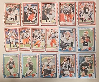 2025 Donruss Football Panini Cleveland Team Set Browns 16 Cards W/Drafted Rookies