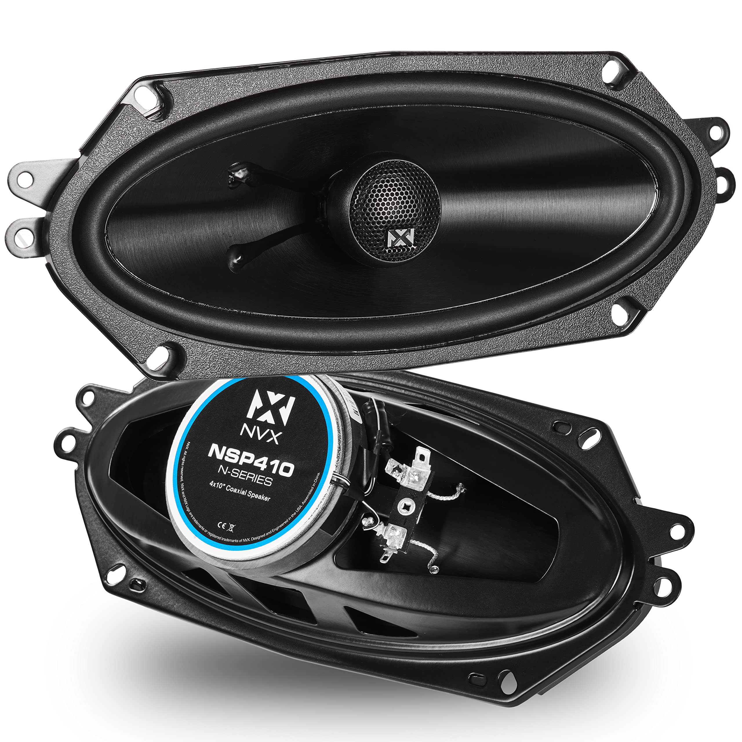 Amazon.com: NVX® NSP410 4x10 Car Speakers, 480W Max, 160W RMS, 2